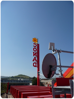 AIRNAW sul tetto del supermercato CONAD di Castello di Serravalle (BO)