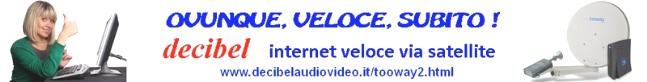 Decibel internet veloce via satellite TOOWAY