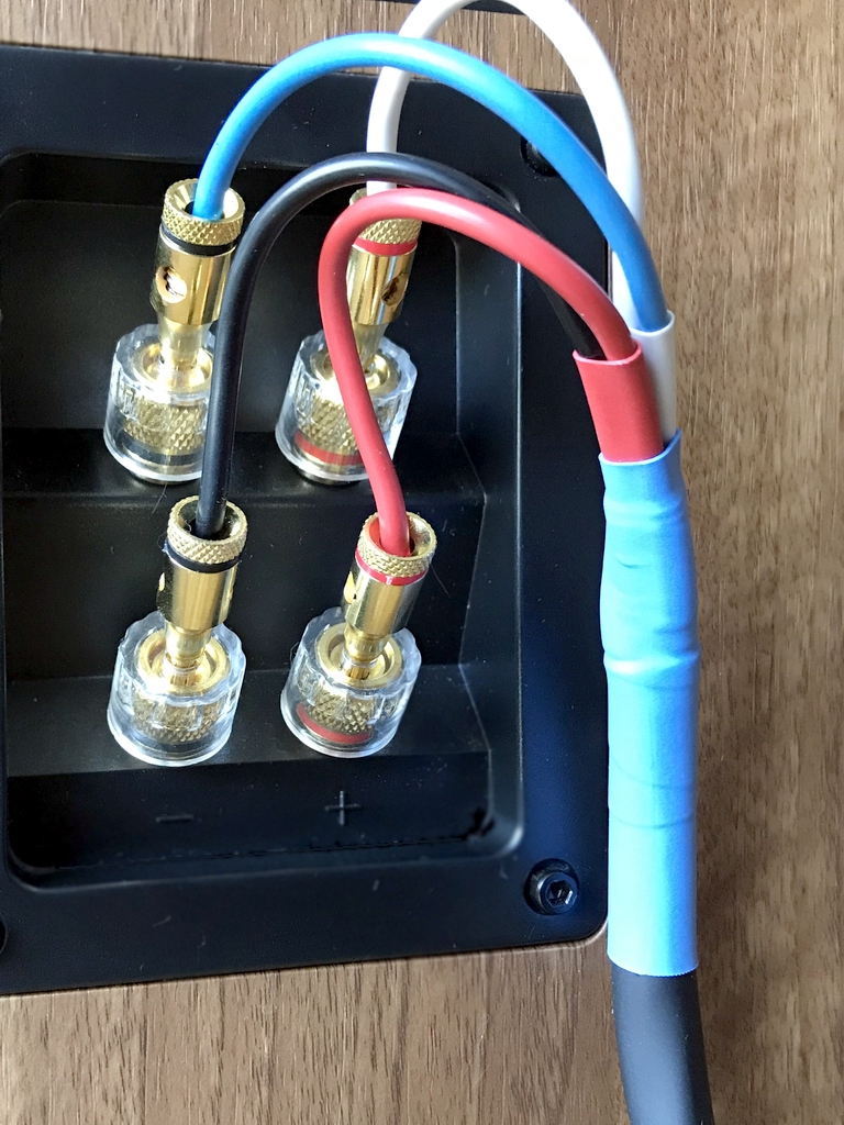 Coppia cavi diffusori BiWiring 4 x 2,5 mmq. 3,4,5 metri cadauno