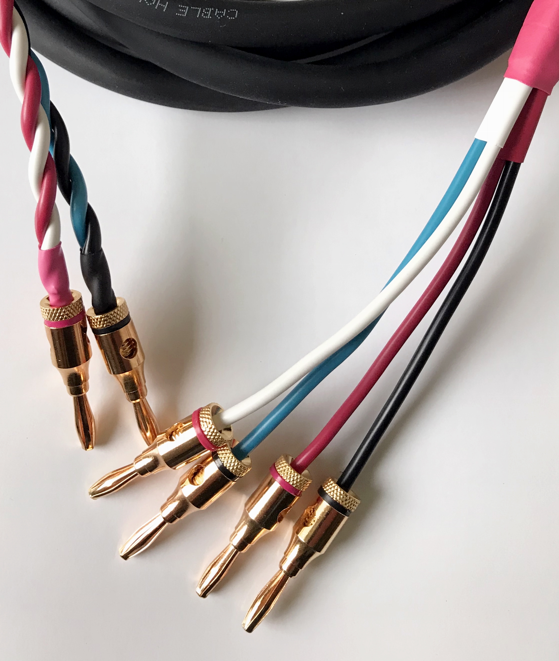 Coppia cavi diffusori BiWiring 4 x 2,5 mmq. 3,4,5 metri cadauno