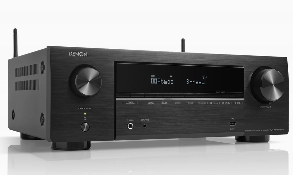 DENON AVR-X1800H DAB WiFi Bluetooth 7.2-5.2.2 pre phono