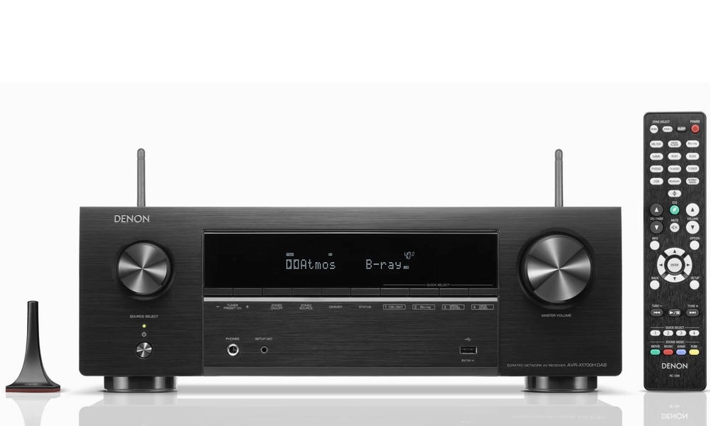 DENON AVR-X1700H DAB WiFi Bluetooth 7.2-5.2.2 pre phono