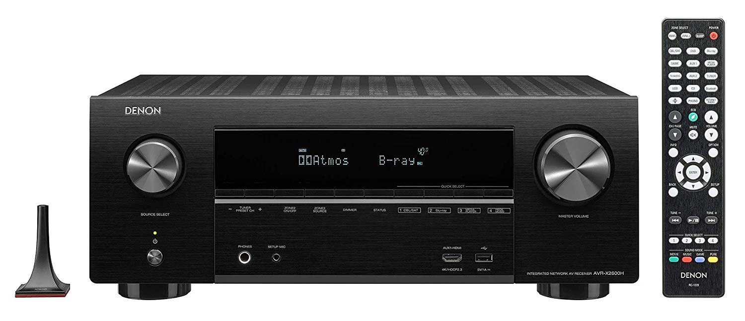 DENON AVR-X2600H sintoampli Home Theatre 7.2 o 5.2.2 PRE PHONO DENON AVR-X2600H sintoampli Home Theatre 7.2 o 5.2.2 PRE PHONO