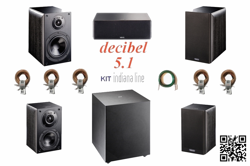 Indiana Line NOTA 260 XN Decibel kit Home Theatre nero