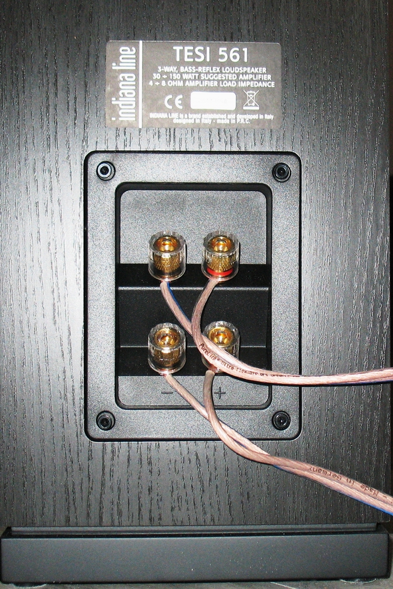 Il tuo Home Theatre - 10 collegamento diffusori da pavimento Indiana Line TESI 561 N con due linee di cavo seprate (bi-wiring)