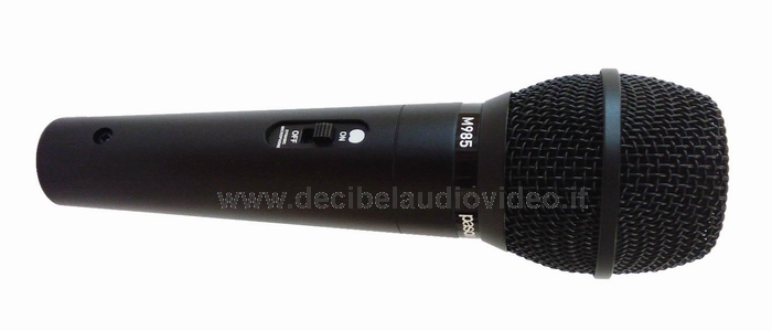 PASO M985 Microfono dinamico ipercardioide cavo 5 m. XLR