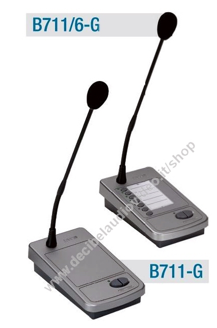 PASO B711/6-G Base preamplificata microfono elettrete 6 zone