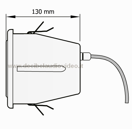 PASO C470/6-TW plafoniera circolare 6 W colore bianco IP65