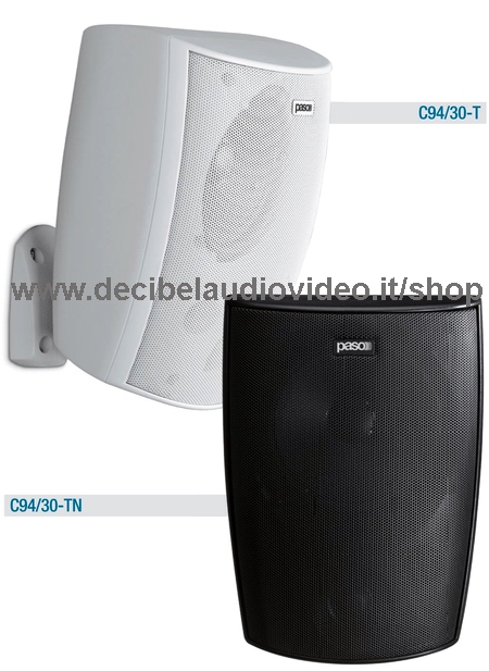 PASO C94/30-TN Diffusore 30 W 2 vie bass-reflex nero - Clicca l'immagine per chiudere