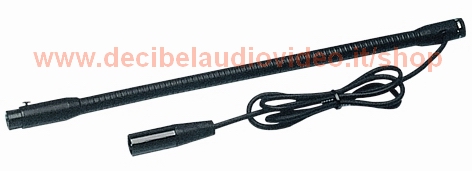 Supportoflessibile nero con XLR per microfoni
