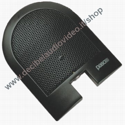 PASO MC102-N Microfono elettrete ultrapiatto a gradiente nero