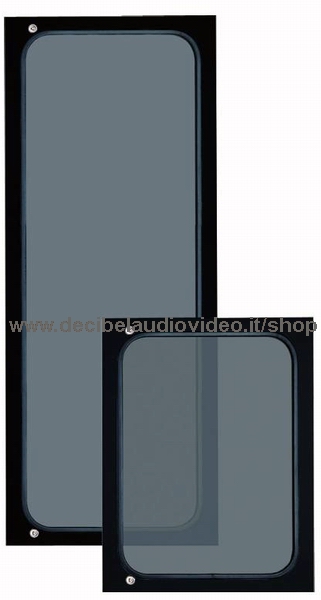 PASO P5712 Porta finestra per armadi rack, colore nero 12U