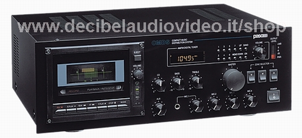 Sistema compatto audiocassette tuner AM/FM mixer amplificatore 1