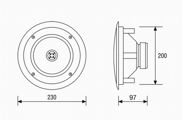 Indiana Line RD 260 diffusori da controsoffitto