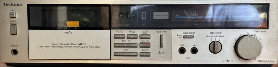 TECHNICS RS-M206 Registratore Compact Cassette - Clicca l'immagine per chiudere