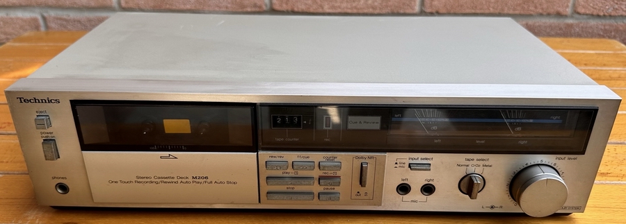 TECHNICS RS-M206 Registratore Compact Cassette - Clicca l'immagine per chiudere